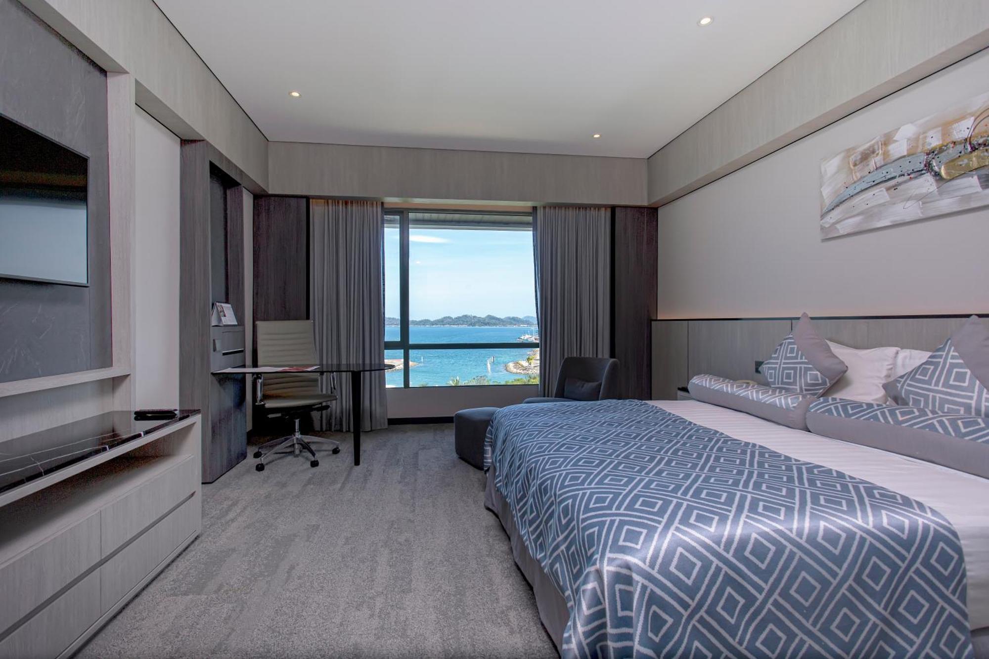 เดอะ แปซิฟิก ซูเตรา โฮเต็ล Hotel โกตาคินาบาลู ภายนอก รูปภาพ Deluxe Ocean View